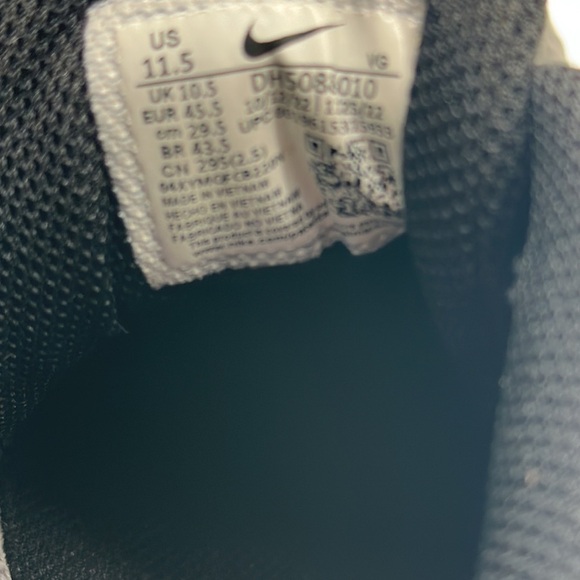 Men's Size 11.5 Nike Vapor Edge Shark 2 "Black/White/Iron Grey" USED - Picture 6 of 6